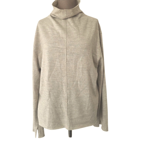 Rag & Bone Yan Wool Relaxed Fit Top in Oatmeal Size Medium NWOT - Picture 6 of 16